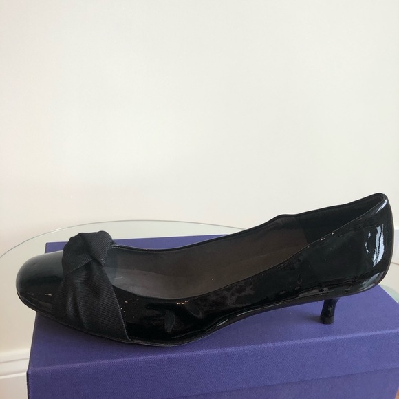 NWT Stuart weitzman black patent low heels - Picture 2 of 7